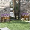 Odlingslåda 2 st honungsbrun 70x70x70 cm massiv furu vidaXL – miniatyr 1