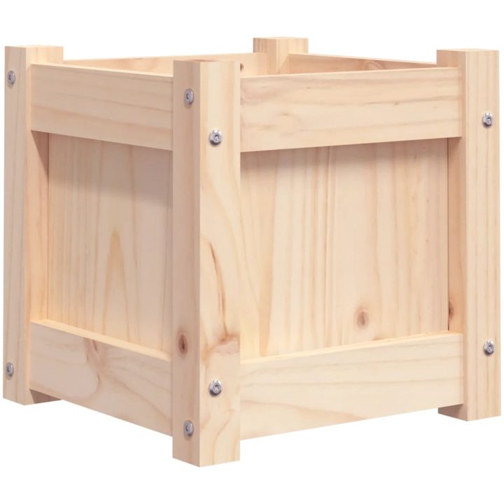 Odlingslåda 31x31x31 cm massiv furu vidaXL – bild 2