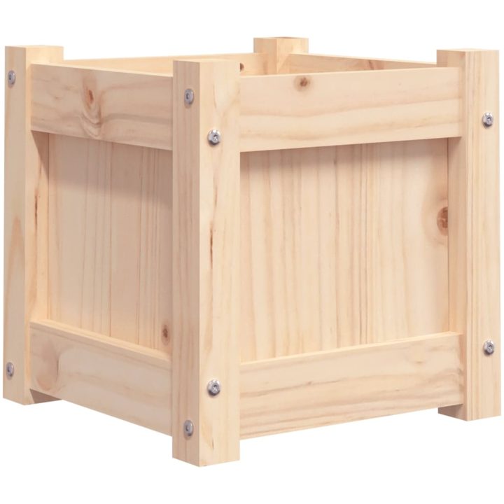 Odlingslåda 31x31x31 cm massiv furu vidaXL – bild 7