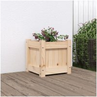 Odlingslåda 31x31x31 cm massiv furu vidaXL