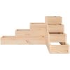 Odlingslåda 4 nivåer massiv furu vidaXL 80.5 x 79 x 36 cm – miniatyr 4