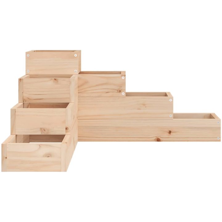 Odlingslåda 4 nivåer massiv furu vidaXL 80.5 x 79 x 36 cm – bild 5