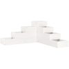 Odlingslåda 4 nivåer vit massiv furu vidaXL 80.5 x 79 x 36 cm – miniatyr 2