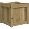 Odlingslåda 40x40x40 cm impregnerat furu vidaXL – miniatyr 2