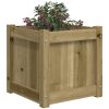 Odlingslåda 40x40x40 cm impregnerat furu vidaXL – miniatyr 4