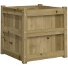 Odlingslåda 50x50x50 cm impregnerat furu vidaXL – miniatyr 2