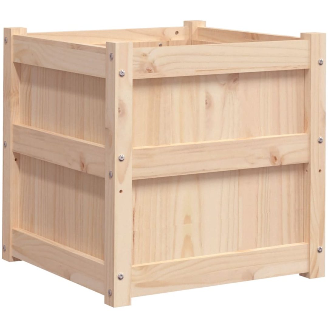 Odlingslåda 50x50x50 cm massivt furuträ vidaXL – bild 2