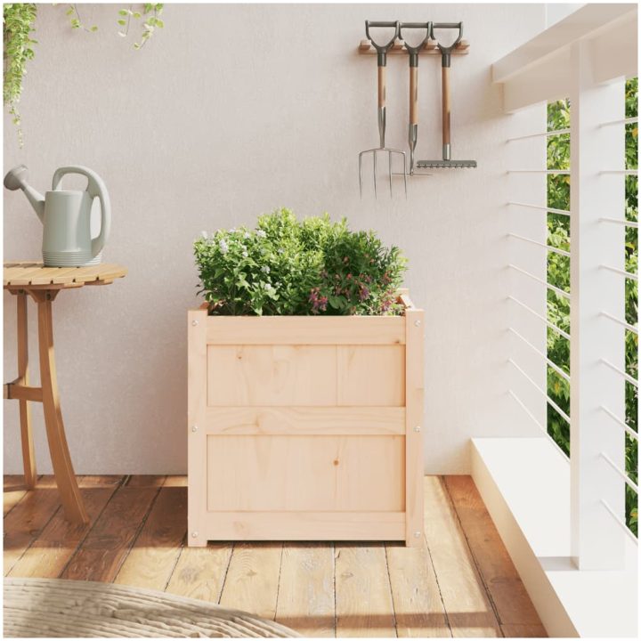 Odlingslåda 50x50x50 cm massivt furuträ vidaXL – bild 3