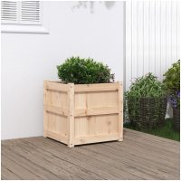Odlingslåda 50x50x50 cm massivt furuträ vidaXL