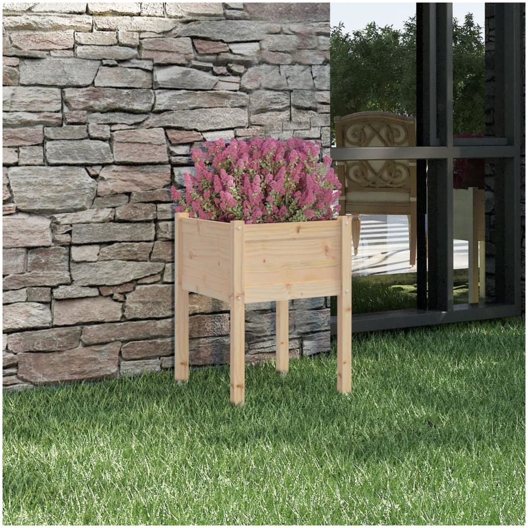 Odlingslåda 50x50x70 cm massiv furu vidaXL