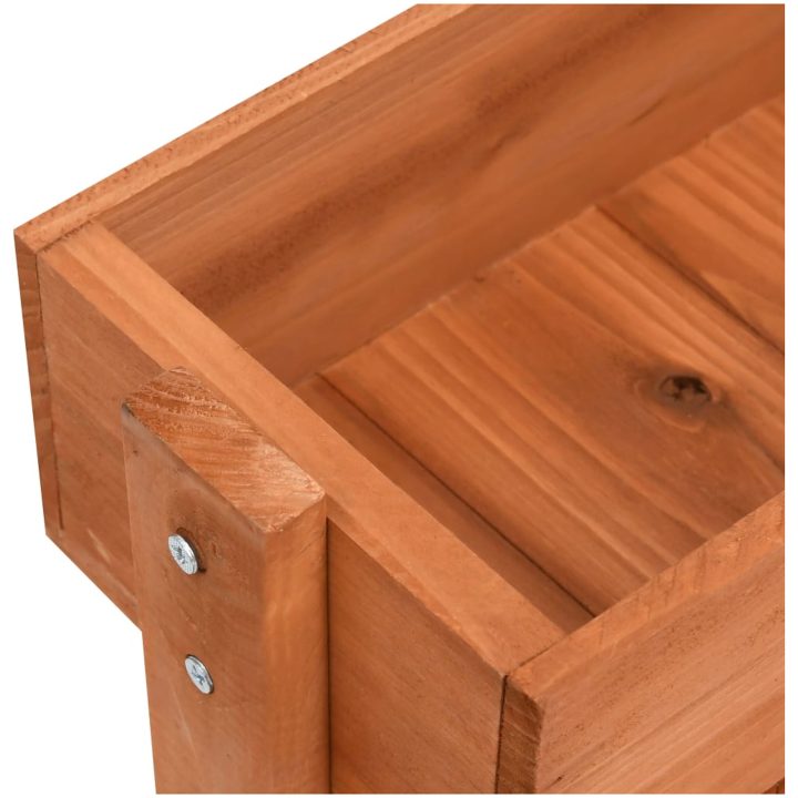 Odlingslåda 52x30x78 cm granträ vidaXL – bild 4