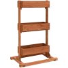 Odlingslåda 52x30x78 cm granträ vidaXL – miniatyr 1
