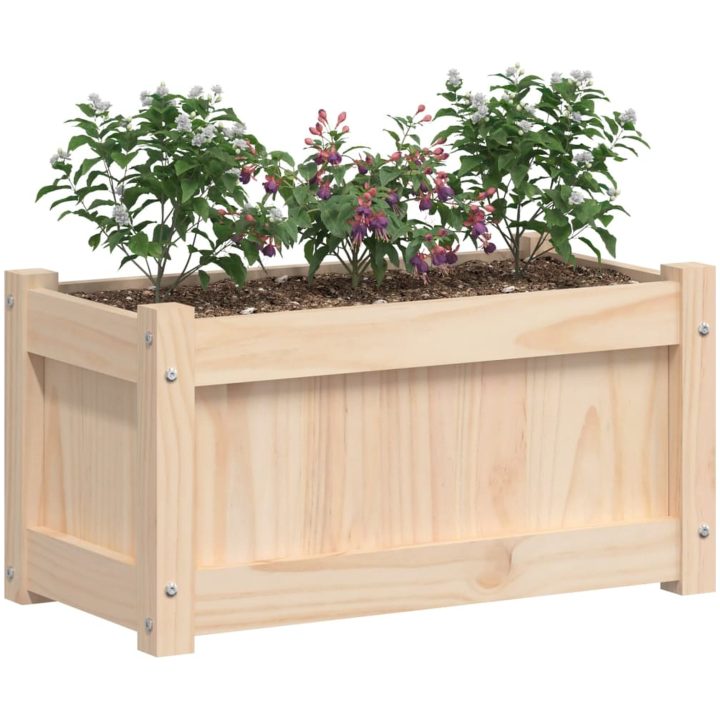 Odlingslåda 60x31x31 cm massiv furu vidaXL – bild 4