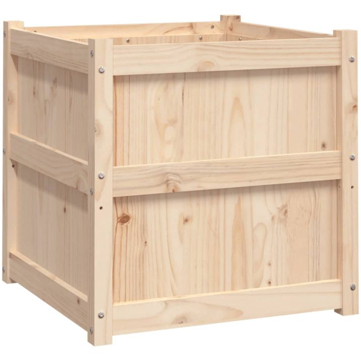 Odlingslåda 60x60x60 cm massiv furu vidaXL – bild 2