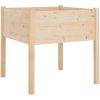 Odlingslåda 70x70x70 cm massiv furu vidaXL – miniatyr 2