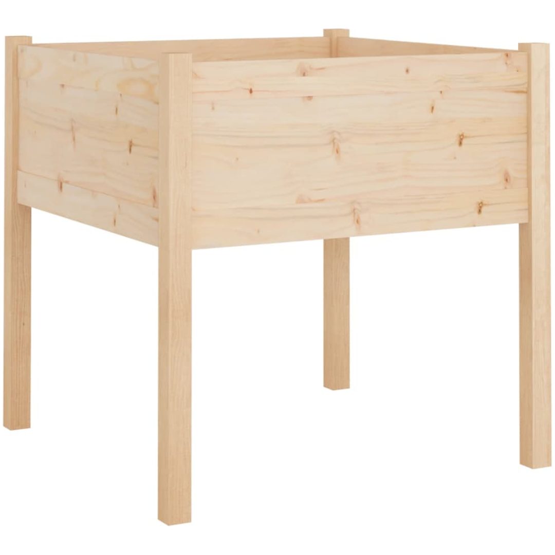 Odlingslåda 70x70x70 cm massiv furu vidaXL – bild 2