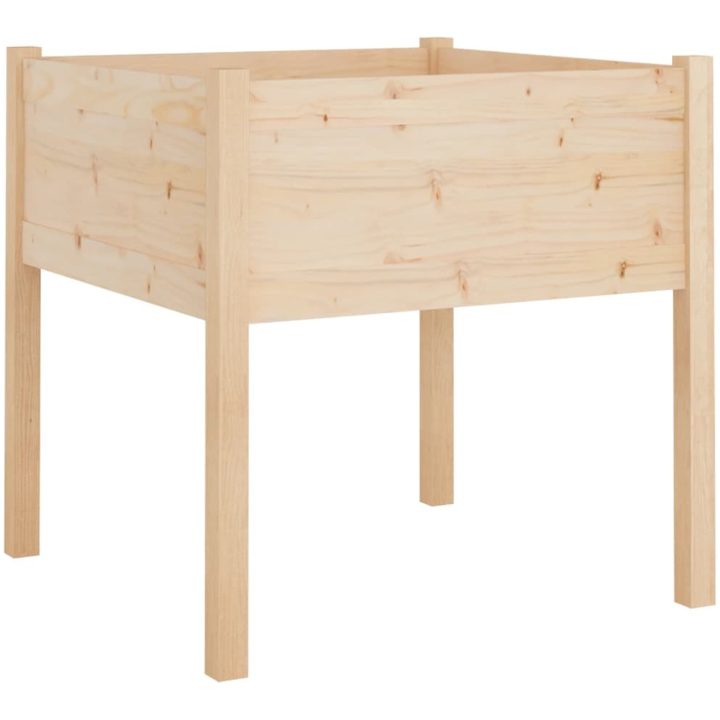 Odlingslåda 70x70x70 cm massiv furu vidaXL – bild 2
