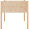 Odlingslåda 70x70x70 cm massiv furu vidaXL – miniatyr 4