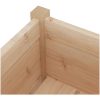 Odlingslåda 70x70x70 cm massiv furu vidaXL – miniatyr 5