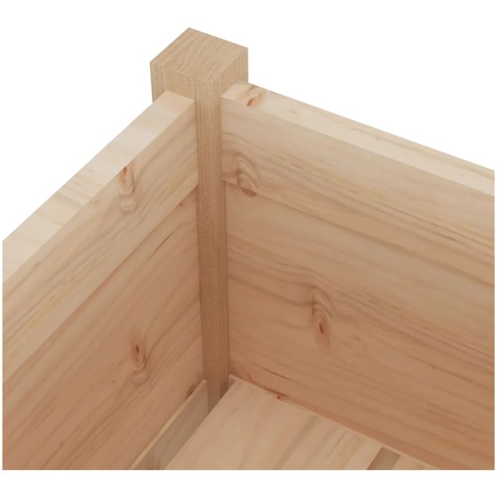 Odlingslåda 70x70x70 cm massiv furu vidaXL – bild 5
