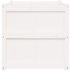 Odlingslåda 70x70x70 cm vit massiv furu vidaXL – miniatyr 6