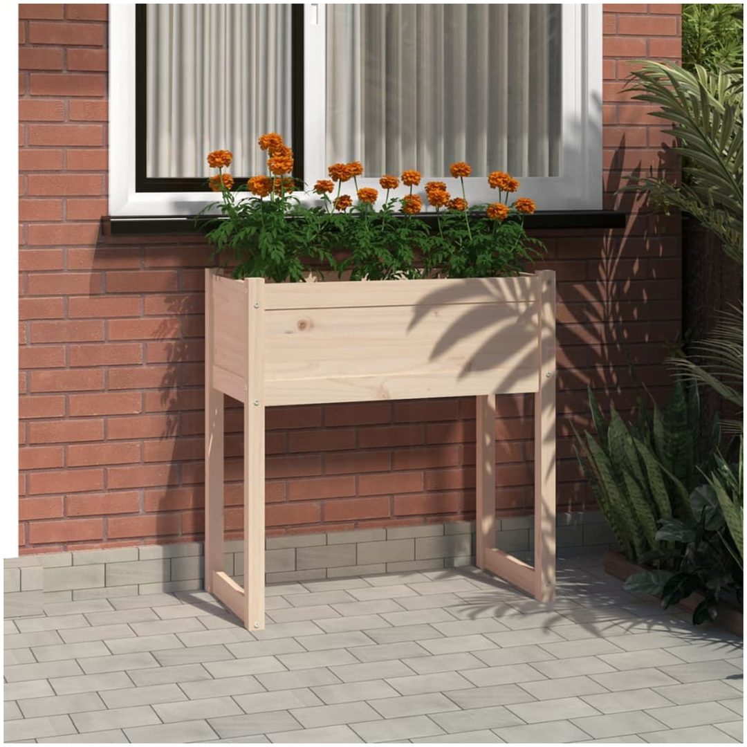 Odlingslåda 78x40x81 cm massiv furu vidaXL