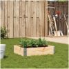 Odlingslåda 80x60 cm massivt furuträ vidaXL 80 x 60 x 21.5 cm – miniatyr 1