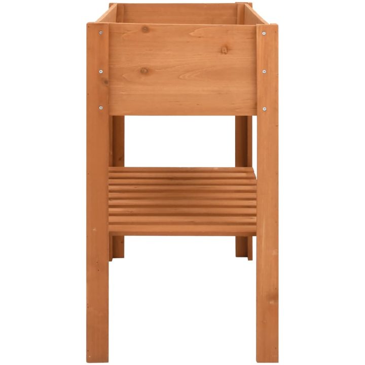 Odlingslåda 88x43x80 cm granträ vidaXL – bild 3