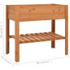Odlingslåda 88x43x80 cm granträ vidaXL – miniatyr 5