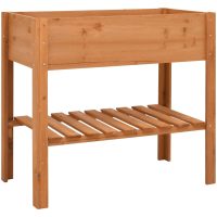 Odlingslåda 88x43x80 cm granträ vidaXL