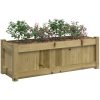 Odlingslåda 90x31x31 cm impregnerat furu vidaXL – miniatyr 4