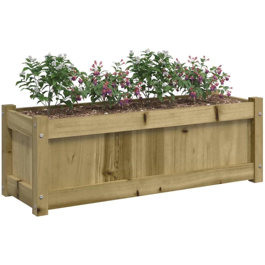 Odlingslåda 90x31x31 cm impregnerat furu vidaXL – bild 4