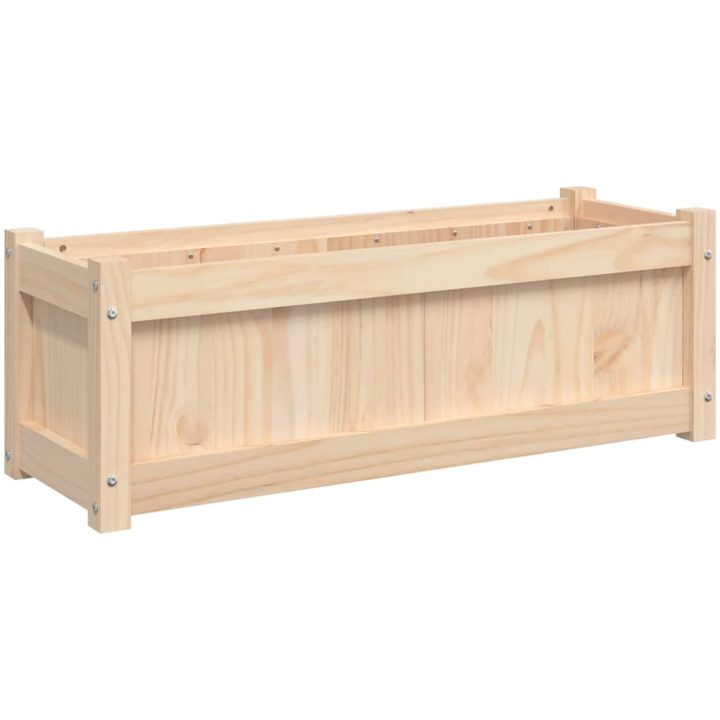 Odlingslåda 90x31x31 cm massiv furu vidaXL – bild 2