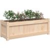 Odlingslåda 90x31x31 cm massiv furu vidaXL – miniatyr 4