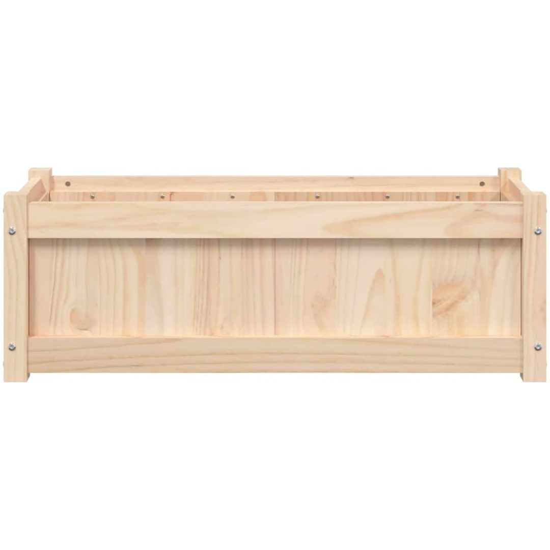 Odlingslåda 90x31x31 cm massiv furu vidaXL – bild 5