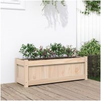 Odlingslåda 90x31x31 cm massiv furu vidaXL