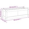 Odlingslåda 90x31x31 cm massivt douglasträ vidaXL – miniatyr 11