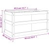 Odlingslåda 90x50x50 cm massiv furu vidaXL – miniatyr 11