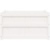Odlingslåda 90x50x50 cm vit massiv furu vidaXL – miniatyr 5