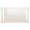Odlingslåda 90x50x50 cm vit massiv furu vidaXL – miniatyr 8