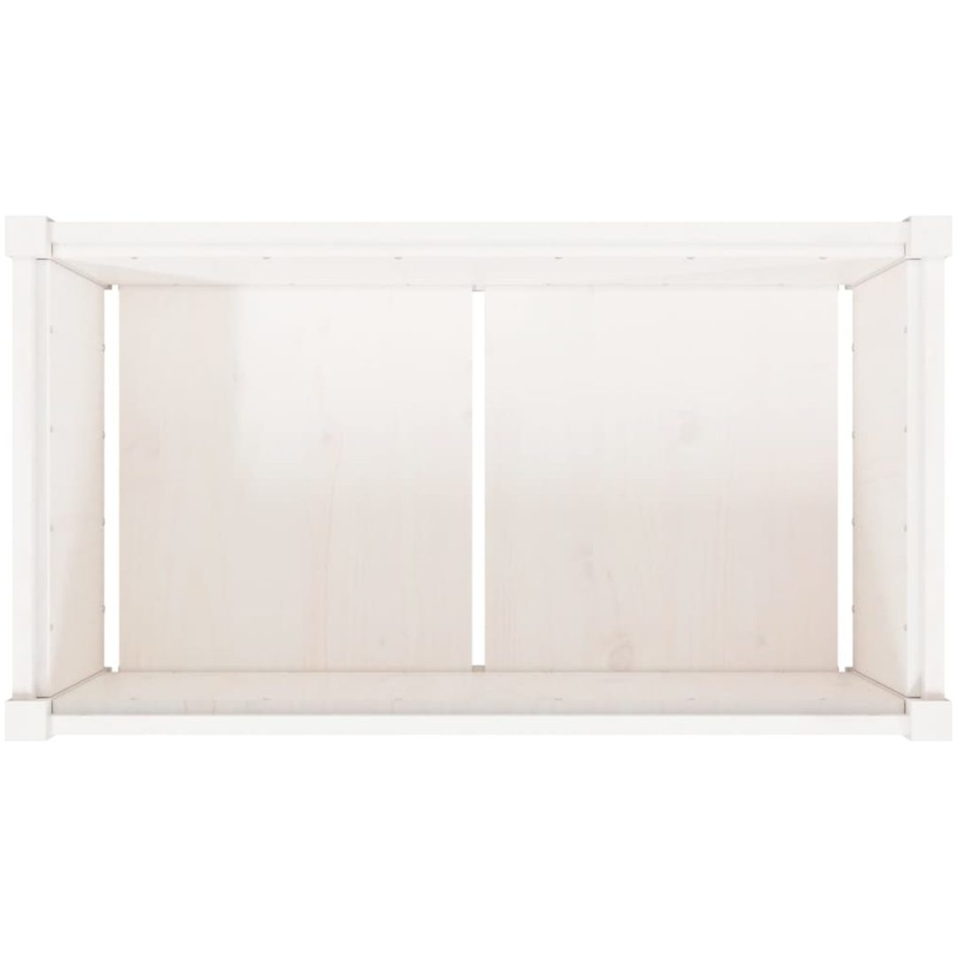 Odlingslåda 90x50x50 cm vit massiv furu vidaXL – bild 8