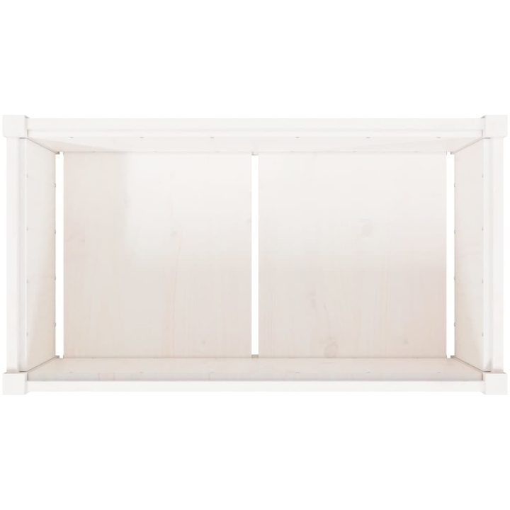 Odlingslåda 90x50x50 cm vit massiv furu vidaXL – bild 8
