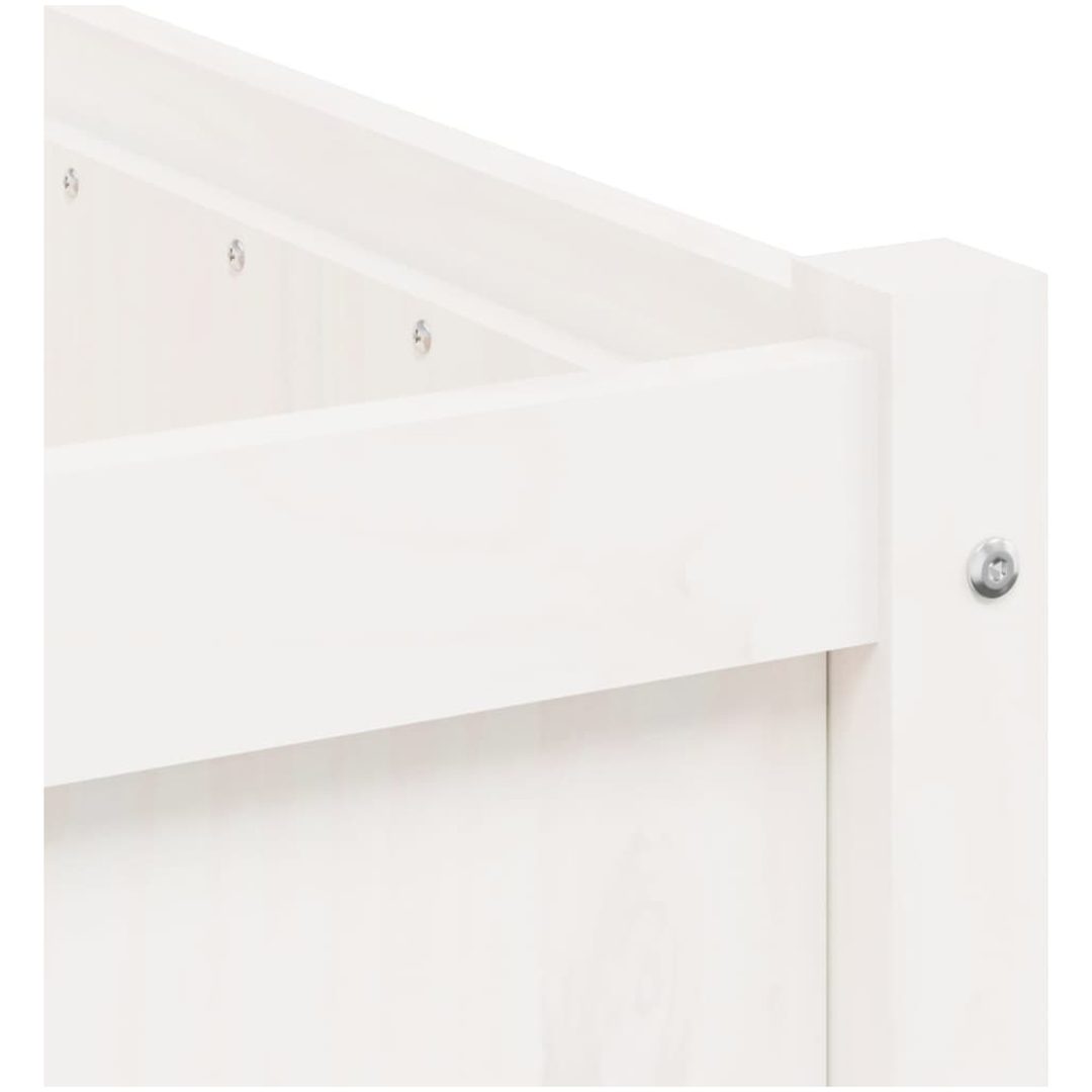 Odlingslåda 90x50x50 cm vit massiv furu vidaXL – bild 9