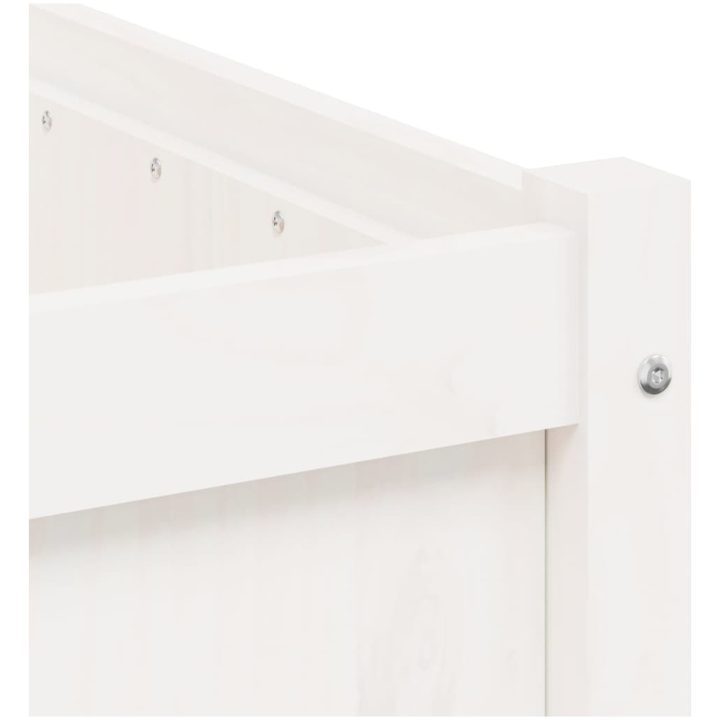 Odlingslåda 90x50x50 cm vit massiv furu vidaXL – bild 9