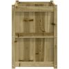 Odlingslåda 90x50x70 cm impregnerat furu vidaXL – miniatyr 6