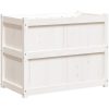 Odlingslåda 90x50x70 cm vit massiv furu vidaXL – miniatyr 7