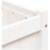 Odlingslåda 90x50x70 cm vit massiv furu vidaXL – miniatyr 9