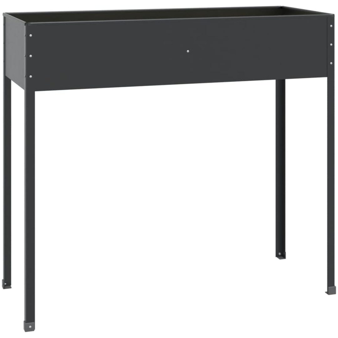 Odlingslåda antracit 100,5x40,5x90 cm galvaniserat stål vidaXL – bild 2