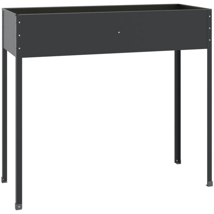 Odlingslåda antracit 100,5x40,5x90 cm galvaniserat stål vidaXL – bild 2