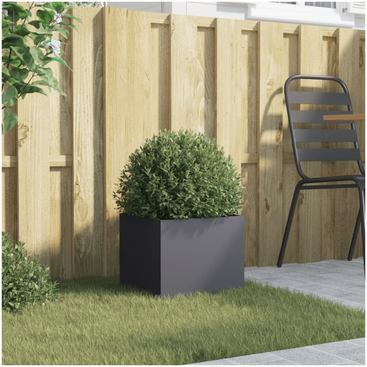 Odlingslåda antracit kallvalsat stål vidaXL 32 x 30 x 29 cm – bild 3
